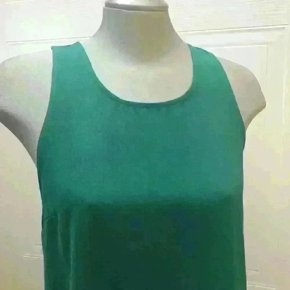 Leith Nordstrom Dress Pullover Mini Green  Sleeveless Shift - Picture 3 of 8